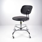 Sedia conduttiva dell'unità di elaborazione ESD delle sedie dell'ufficio ergonomico di cuoio nero del lavoro con resto del piede fornitore