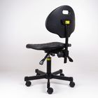 Sedie ergonomiche nere del laboratorio della schiuma di poliuretano con di sostegno la superficie posteriore di slittamento non fornitore