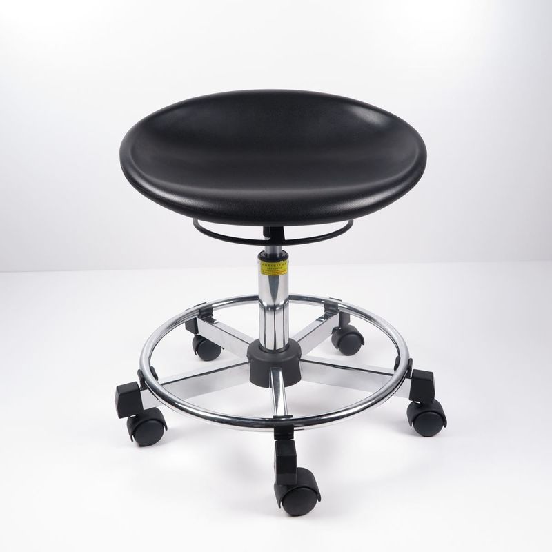 Panchetti ergonomici del laboratorio del poliuretano nero, sedia rotabile durevole dell'ufficio fornitore